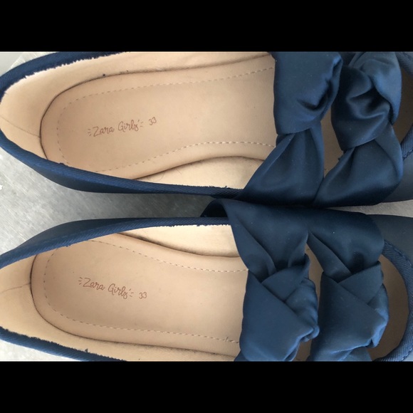 Girls Zara faux satin ballet flats - Picture 2 of 7